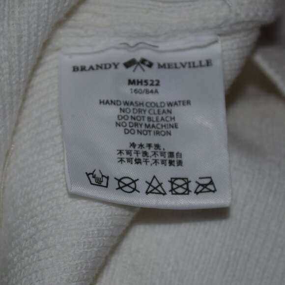 Brandy Melville Paige Top Women's Crop Top Button Cardigan - Picture 4 of 7